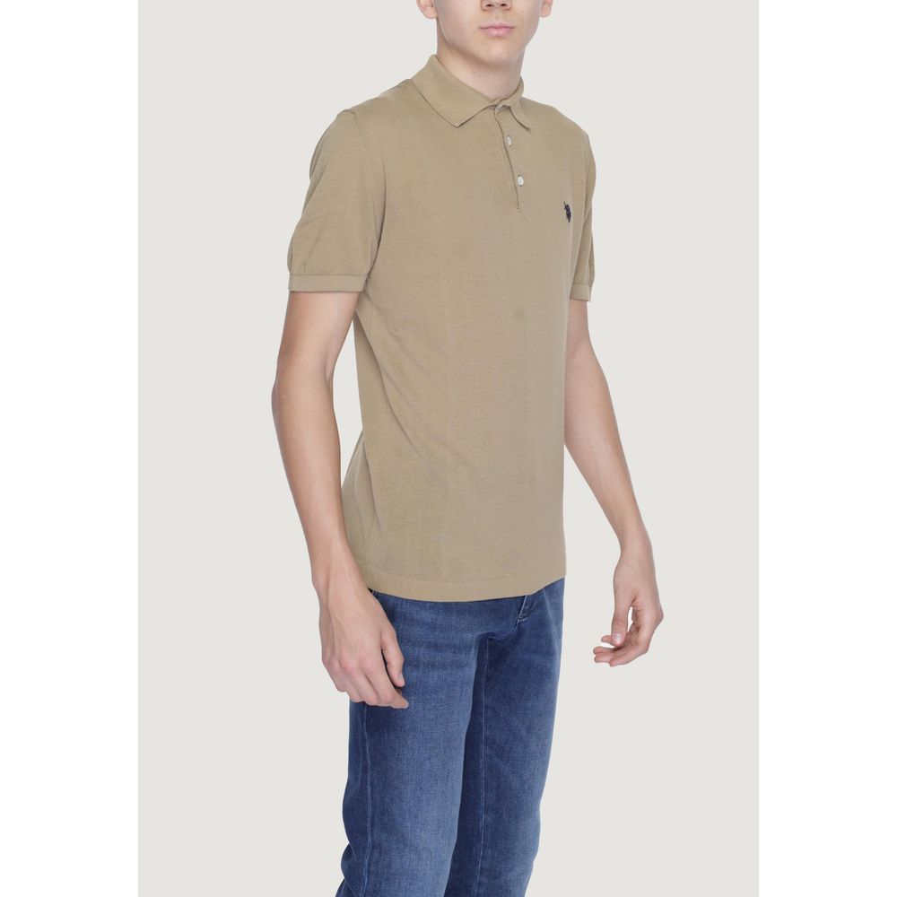 US POLO ASSN. Bézs Pamut Póló