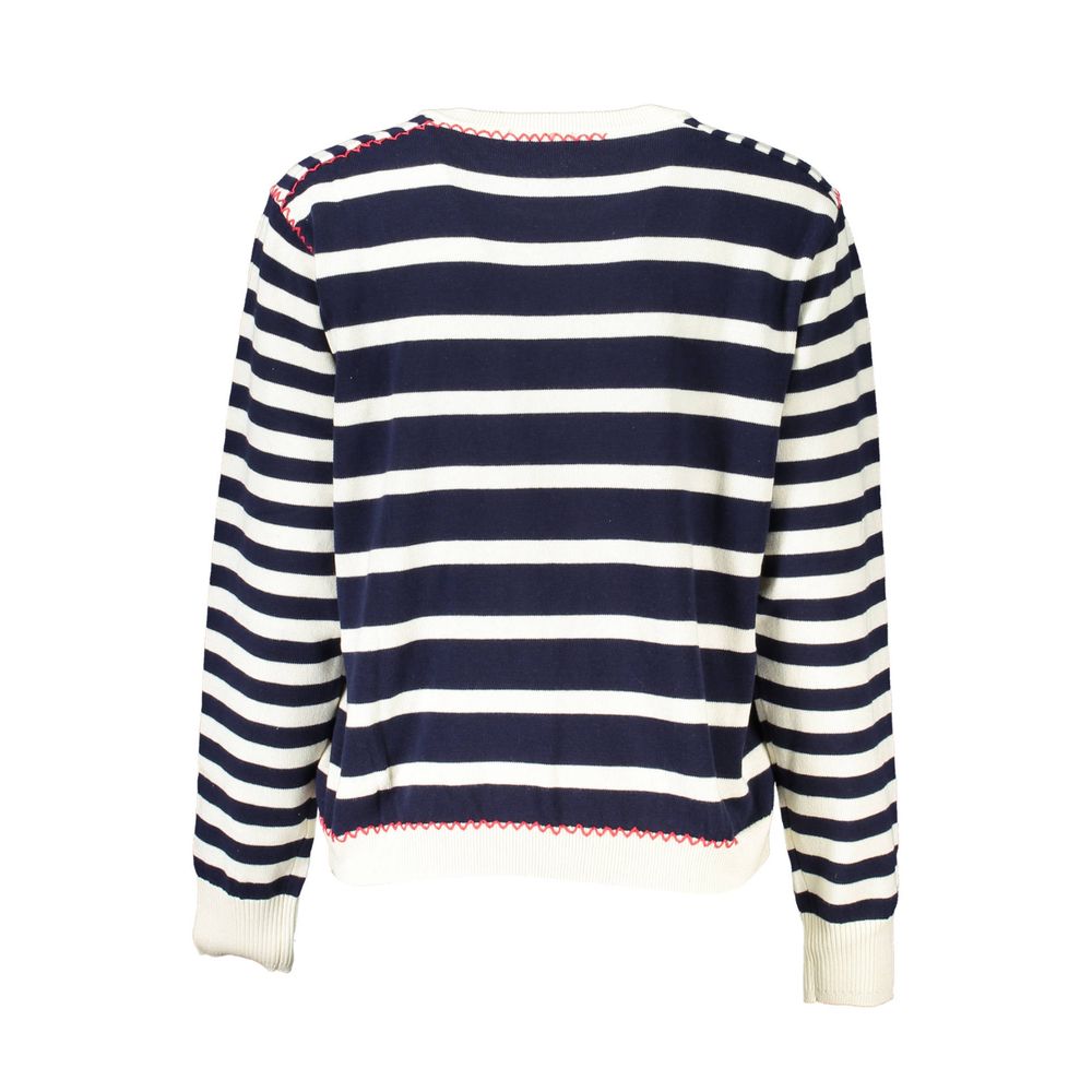 Desigual Blue Cotton Sweater