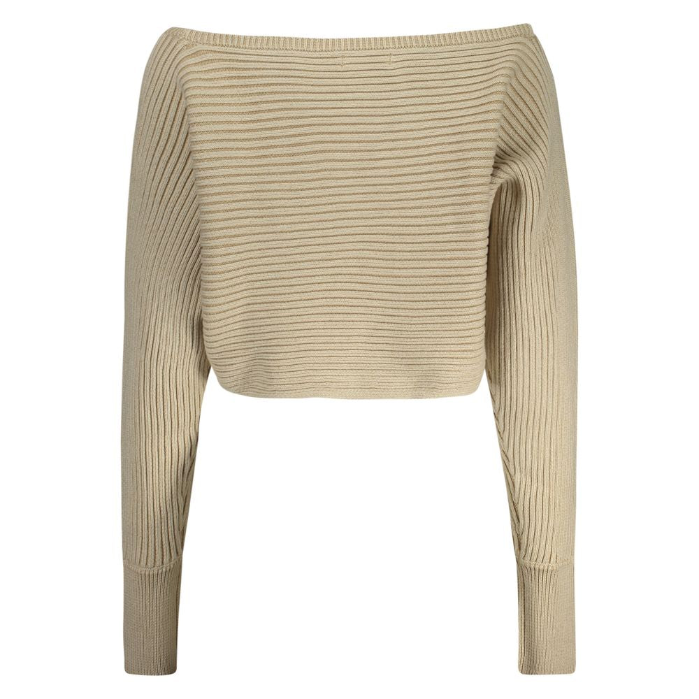 Guess Jeans Beige Cotton Sweater
