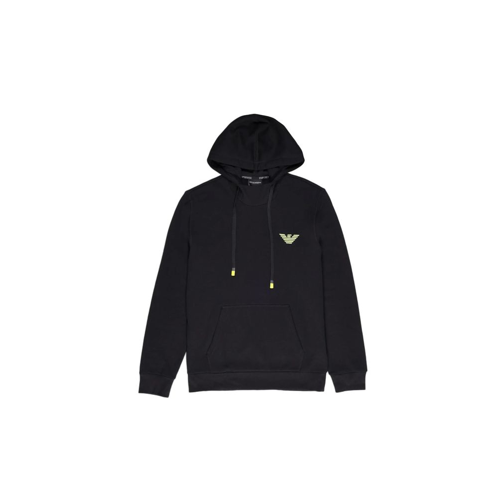 Emporio Armani Underwear Black Cotton Hoody