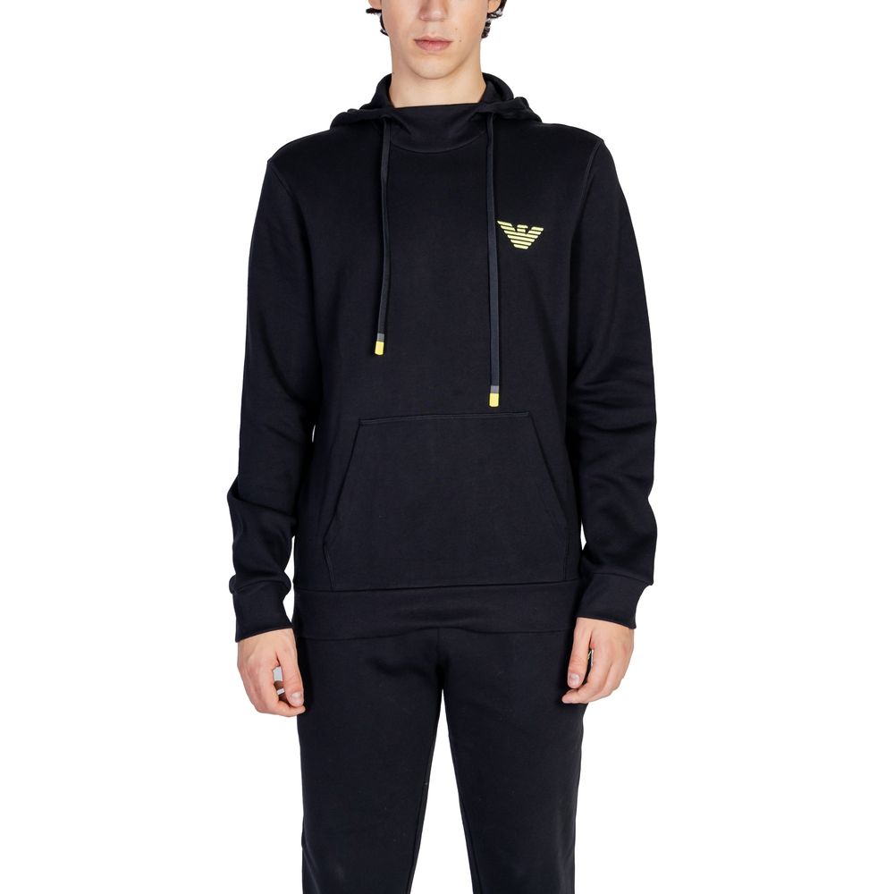 Emporio Armani Underwear Black Cotton Hoody