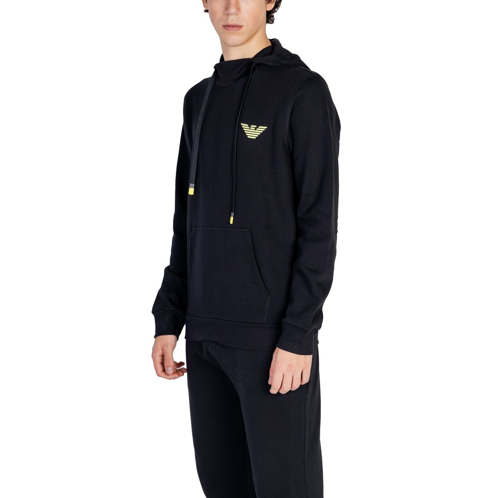 Emporio Armani Underwear Black Cotton Hoody
