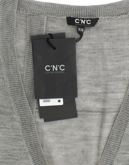 Costume National Chic szürke könnyű kardigán