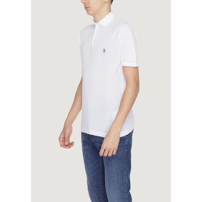 US POLO ASSN. Fehér pamut póló