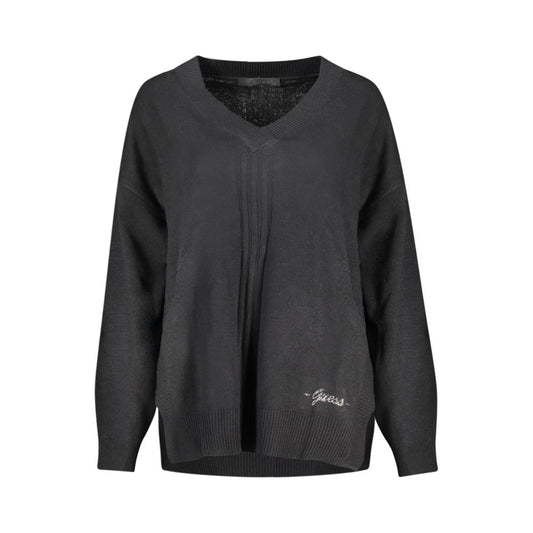 Guess Jeans Black Cotton Sweater