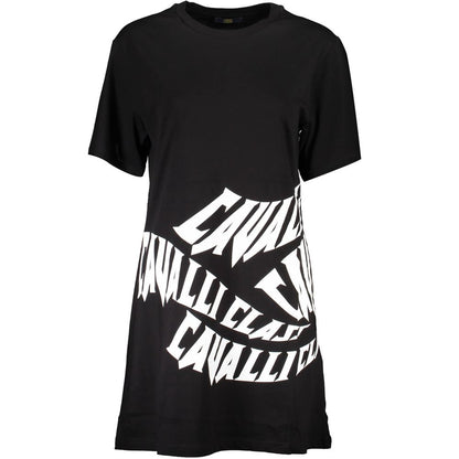 Cavalli Class Black Cotton Dress