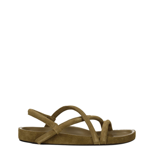Isabel Marant Green Leather Sandal