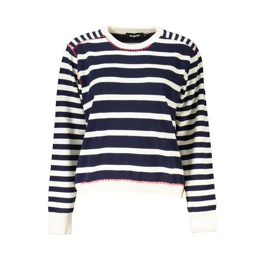 Desigual Blue Cotton Sweater